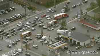 Man in his 20s dies after collision at Toronto area gas station