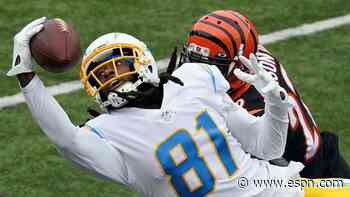 Chargers' M. Williams, Bulaga out for Bucs game