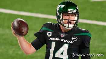 Status of Jets' Darnold (shoulder) uncertain