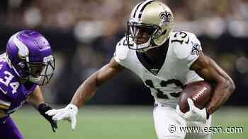 WR Thomas among 6 Saints starters ruled out