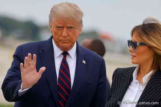 President Donald Trump being admitted to Walter Reed military hospital to recieve treatment for Covid-19