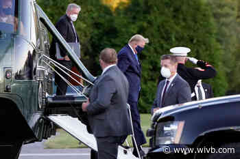 President Trump at Walter Reed after coronavirus diagnosis