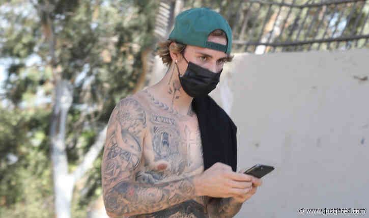 Justin Bieber Goes Shirtless for a Hike After Working Out at the Gym