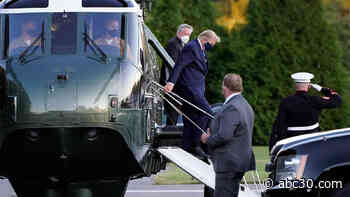 'Fatigued' Trump, stricken by COVID-19, arrives at Walter Reed military hospital