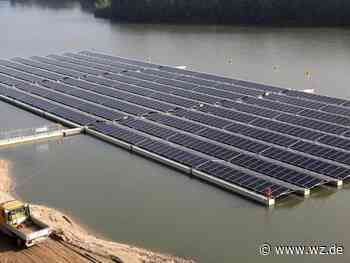 Große Solaranlage schwimmt jetzt auf Baggersee in Weeze - Westdeutsche Zeitung