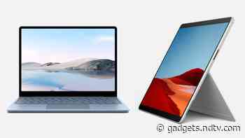 Microsoft Surface Laptop Go With 12.45-Inch Screen, Updated Surface Pro X With Microsoft SQ2 Processor Launched