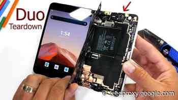 Microsoft Surface Duo gets taken apart (Video)