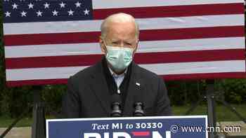 Joe Biden speaks following Trump's diagnosis