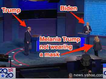 Photos from the Trump-Biden debate show just how close America was to having 2 infected presidential candidates
