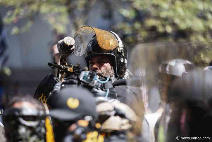 Self-described Proud Boy pleads not guilty to assault