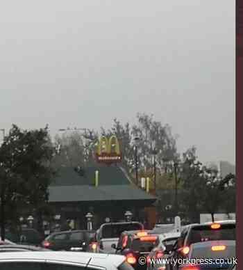 Shoppers get stuck in gridlock at Clifton Moor