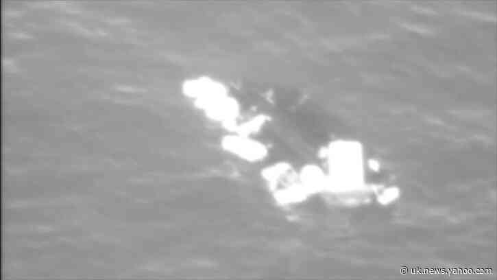 Rescuers Parachute to Aid Ailing Mariner Floating at Sea off Hawaii