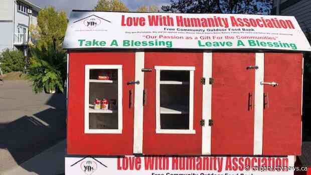 Free mini-outdoor food bank, library provided to Ranchlands housing co-operative