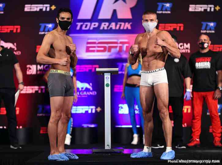 Jose Zepeda, Ivan Baranchyk, Kielczweski, Flores Jr ESPN+ Weights & Photos