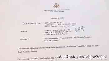 Trump at military hospital; new cases among allies emerge - Lethbridge News Now