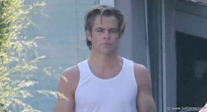 Chris Pine Shows Off His Muscles Leaving the Gym!