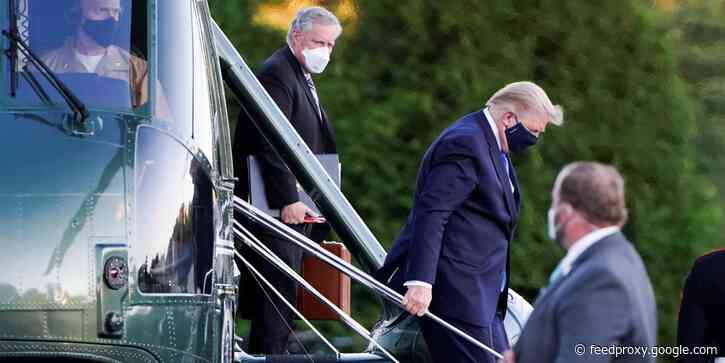 White House official says it's better Trump was hospitalized while he could still walk to avoid images of him being carried