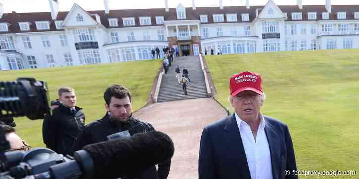 'Hotelier tests positive for coronavirus': How a local newspaper near Trump's Scottish golf course covered his momentous COVID-19 diagnosis