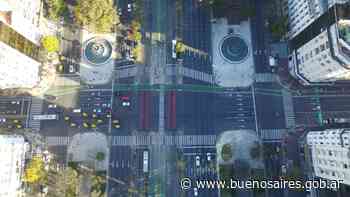 Cómo son las nuevas ciclovías en Corrientes y Córdoba - buenosaires.gob.ar