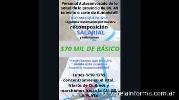 Personal de Salud cortará la autopista Buenos Aires-La Plata este lunes por reclamo salarial - varelainforma.com.ar