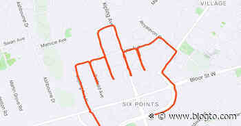 Someone is making GPS drawings on maps while running in Toronto - blogTO