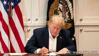 President Trump Appears to Sign Blank Paper as Proof He's Working Hard