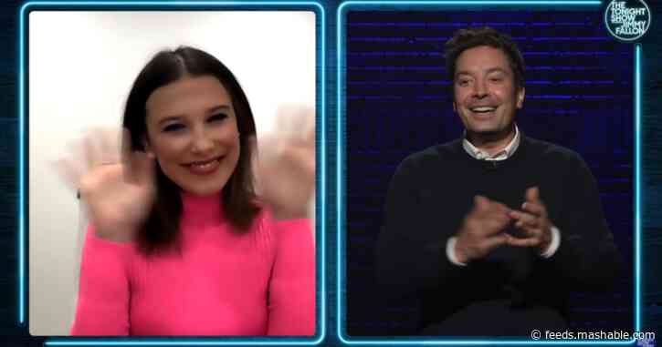 Jimmy Fallon, Millie Bobby Brown, and an alien face off in hilarious new Lip Sync Battle