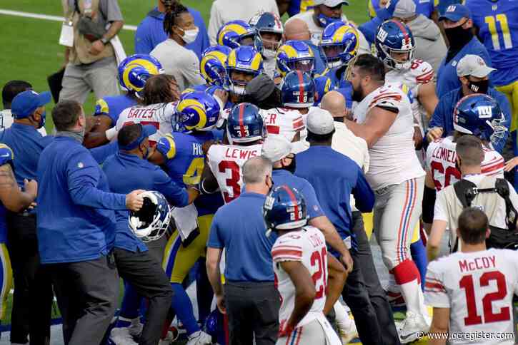 Rams’ Jalen Ramsey, Giants’ Golden Tate turn feud into fight