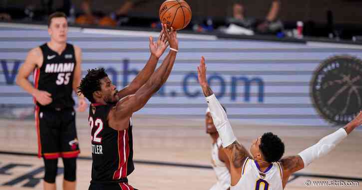 Butler, Heat beat Lakers 114-105 to cut deficit in NBA Finals to 2-1