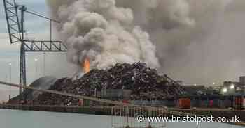 Blaze rages on as smoke continues to pour into sky