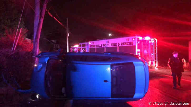 Penn Hills Fire Dept. Responds To Scene Of Rollover Car Crash