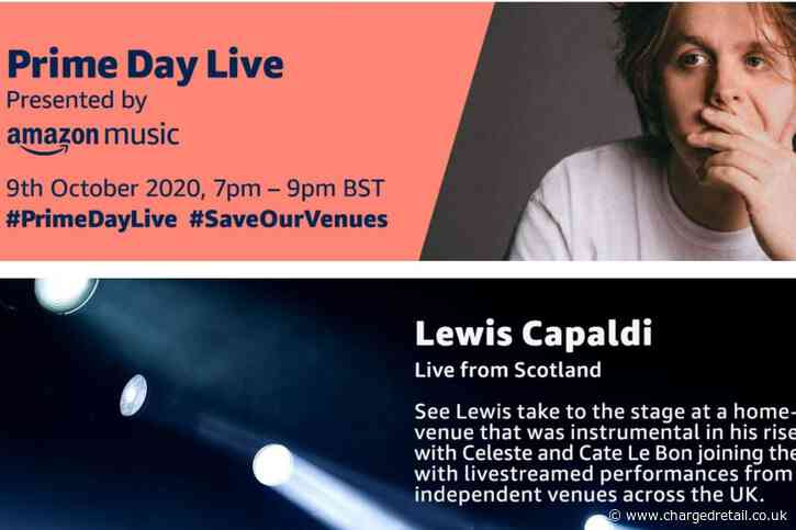 Amazon Prime Day Live event to feature Lewis Capaldi and support UK’s independent music venues