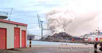 Docks fire involved 20,000 tonnes of scrap metal