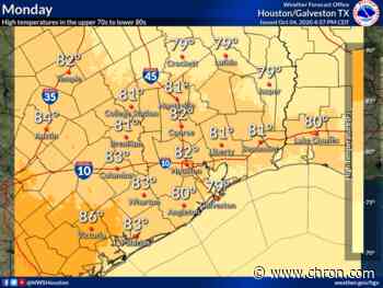 Gulf storms could spoil Houston's run of perfect weather with low chance of rain