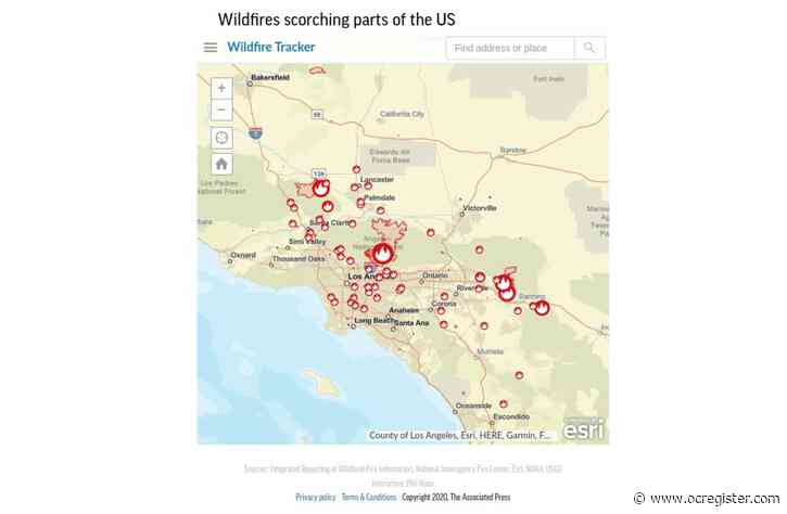 Map: See every wildfire in California, the US and around the world