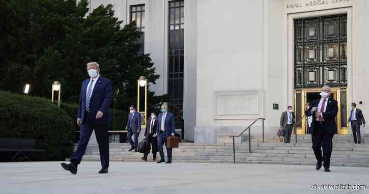 Trump leaves hospital, exhorts nation don’t fear virus