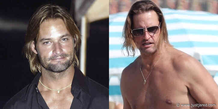 'Lost' Star Josh Holloway Goes Shirtless at the Beach in L.A.