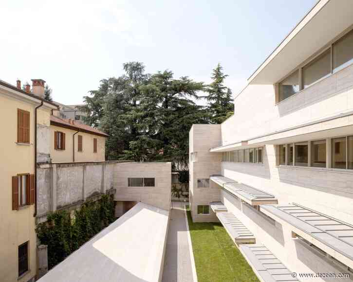 Álvaro Siza and COR Arquitectos create travertine housing in Lombardy