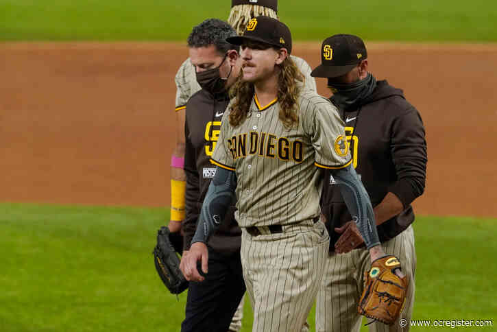 Padres’ Mike Clevinger exits NLDS start against Dodgers in 2nd inning