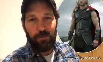 Paul Rudd hilariously throws shade at Chris Hemsworth - Daily Mail