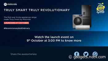Motorola Home Appliance Range Launching on October 9, Flipkart Page Reveals