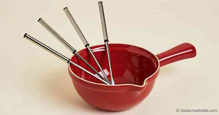 Make delicious fondue at home with this easy-to-use kit