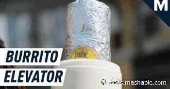 Take your burrito to go with this twistable burrito holder