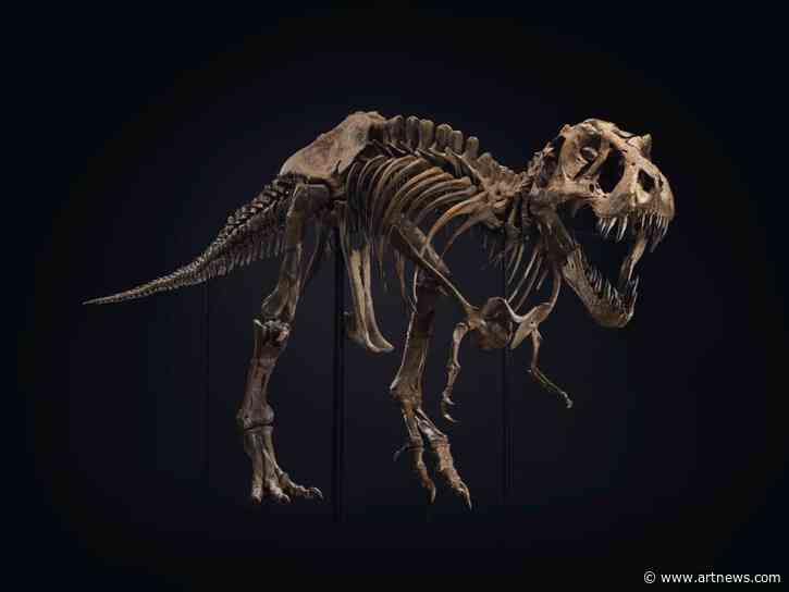 T. Rex Fossil Sells at Christie’s for $31.8 M., Marina Abramović on Covid-19, and More: Morning Links from October 7, 2020