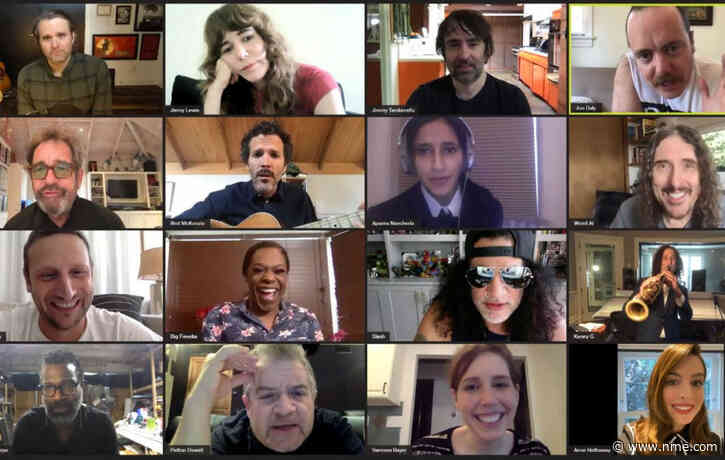 Watch The Postal Service hold Zoom ‘auditions’ for new bandmembers including Slash, Anne Hathaway and “Weird Al” Yankovic