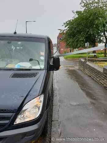 Police stop van driver in Bolton as metal strips pose hazard - The Bolton News