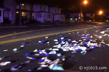Garbage truck mishap covers Shrewsbury street in medical waste - New Jersey 101.5 FM Radio