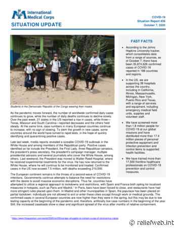 International Medical Corps COVID-19 Situation Report #26, October 7, 2020 - World - ReliefWeb