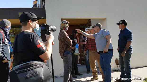 Man charged with assault at Red Deer anti-racism rally