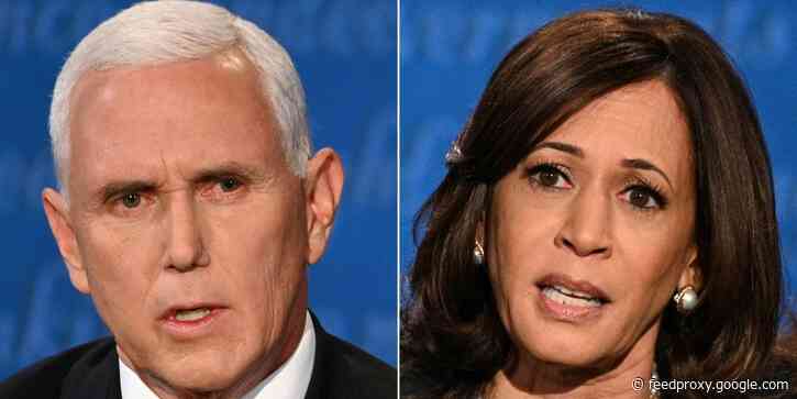Kamala Harris says she will be 'first in line' for a coronavirus vaccine if health experts approve it, but 'if Donald Trump tells us we should take it, then I'm not taking it'